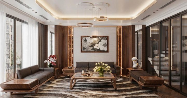 Mua sofa gỗ óc chó tại Nội thất Huy Hoàng
